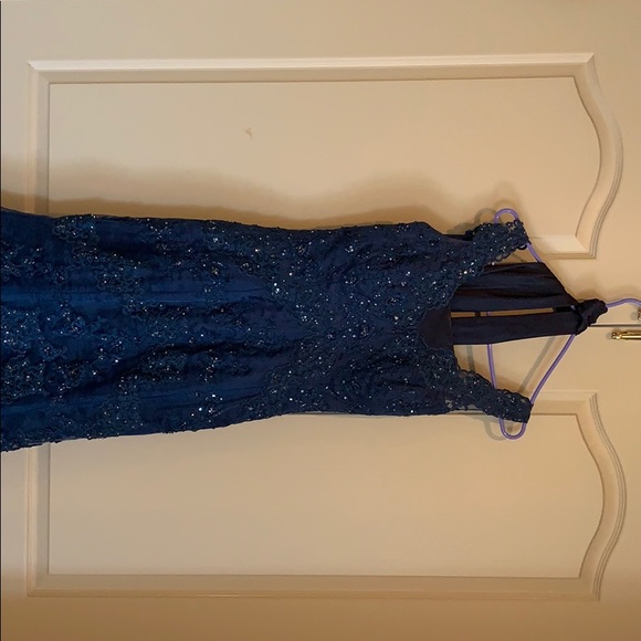 Jovani evening gown navy blue - Picture 1 of 7